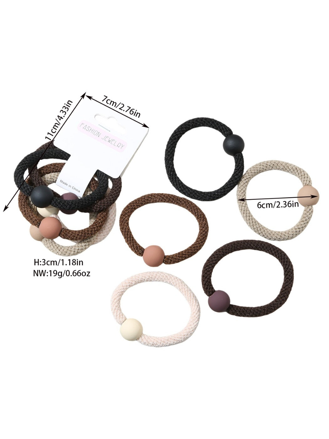 Gifty - Valentines Day Minimalist Hair Ties Set