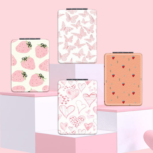 Mirroray - Strawberry Print Foldable Compact Mirror