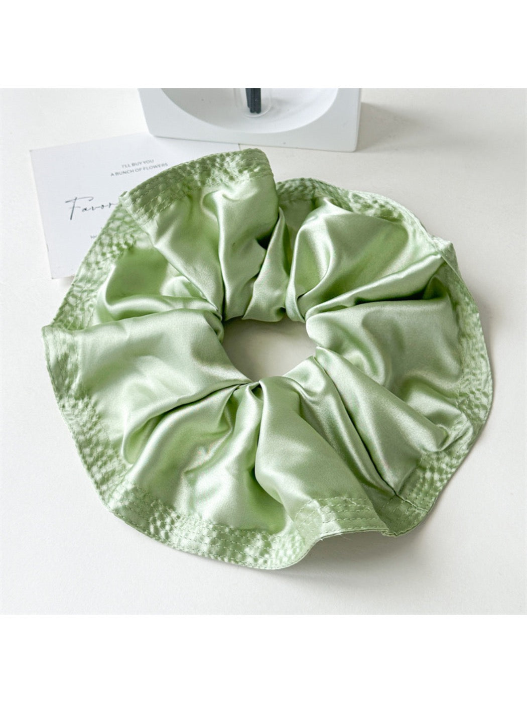 Gifty - Voluminous Satin Ruffled Scrunchies