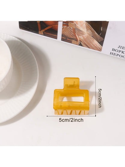 Beau - Minimalist Square Openwork Hair Claw Clip