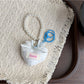 Beau - Sweet Heart Charm Claw Clip Keychain