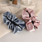 Beau - Ruched Satin Look Cloud Shape Banana Clip