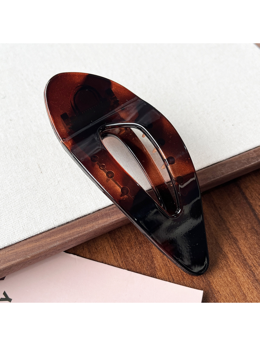 Beau - Large PC Geometric Ring Accent Updo Hair Clip