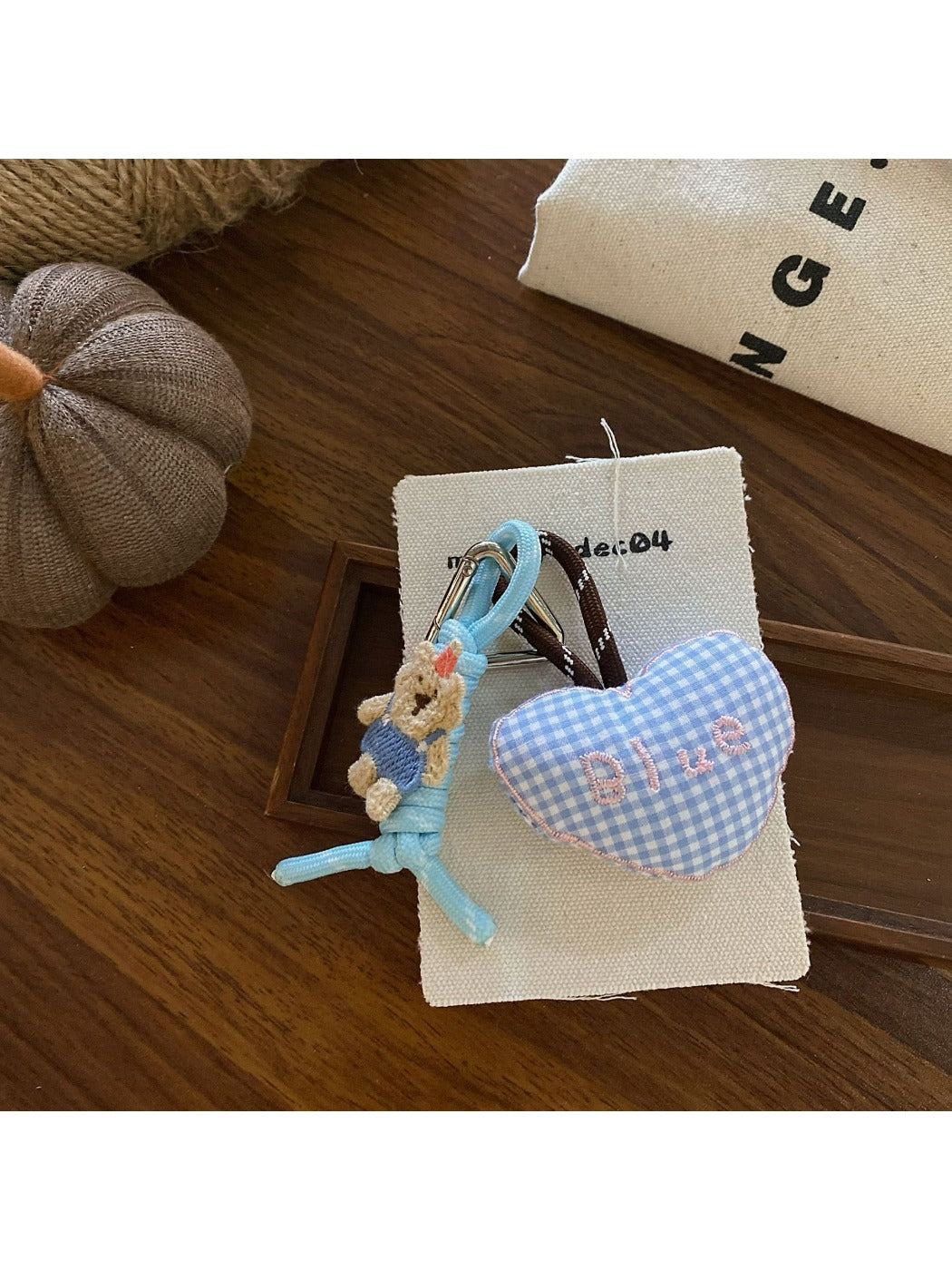 Keypus - Blue Puppy Bag Charm Keychain