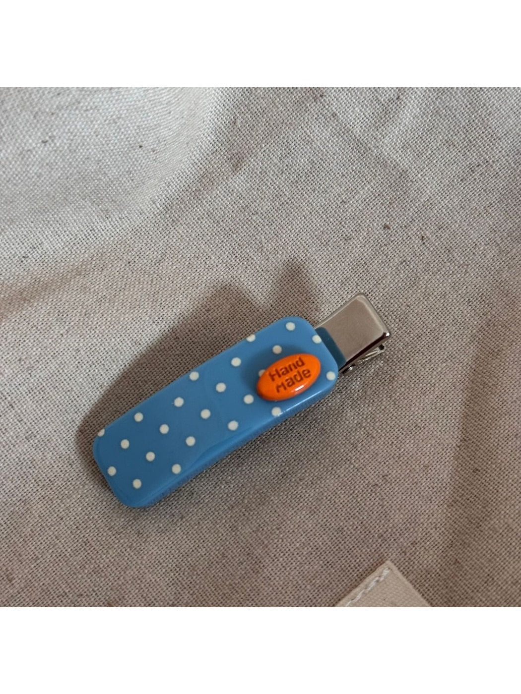 Beau - Polka Dot Acrylic Side Section Hair Clip