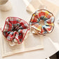 Gifty - Color Block Plaid Lace Scrunchie