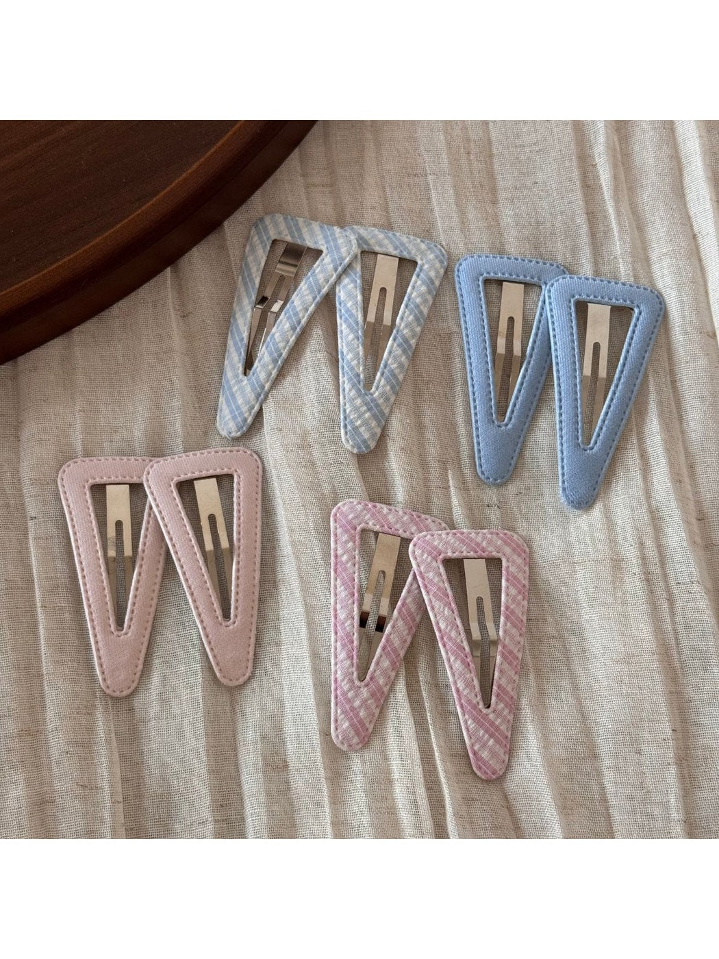 Beau - Fabric Cutout Triangle Hair Clip