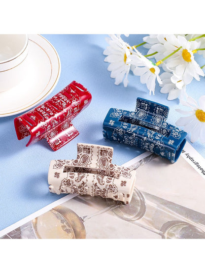 Beau - Paisley Cashew Flower Hair Clip