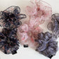 Gifty - Floral Print Irregular Sheer Hair Scrunchie