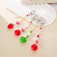 Keypus - Acrylic Beaded Tomato Phone Charm Keychain