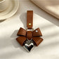 Keypus - Cartoon Bow PU Alloy Pendant Bag Charm Keychain