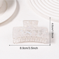 Beau - Iridescent Textured Square Claw Hair Clip
