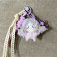 Keypus fabric cartoon doll keychain hanging from a set of keys