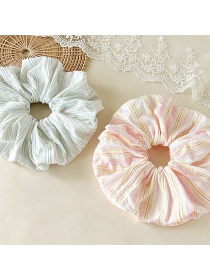 Gifty - High Elastic Striped Scrunchie