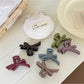 Beau - Glossy Bow Shape Plastic Claw Clip