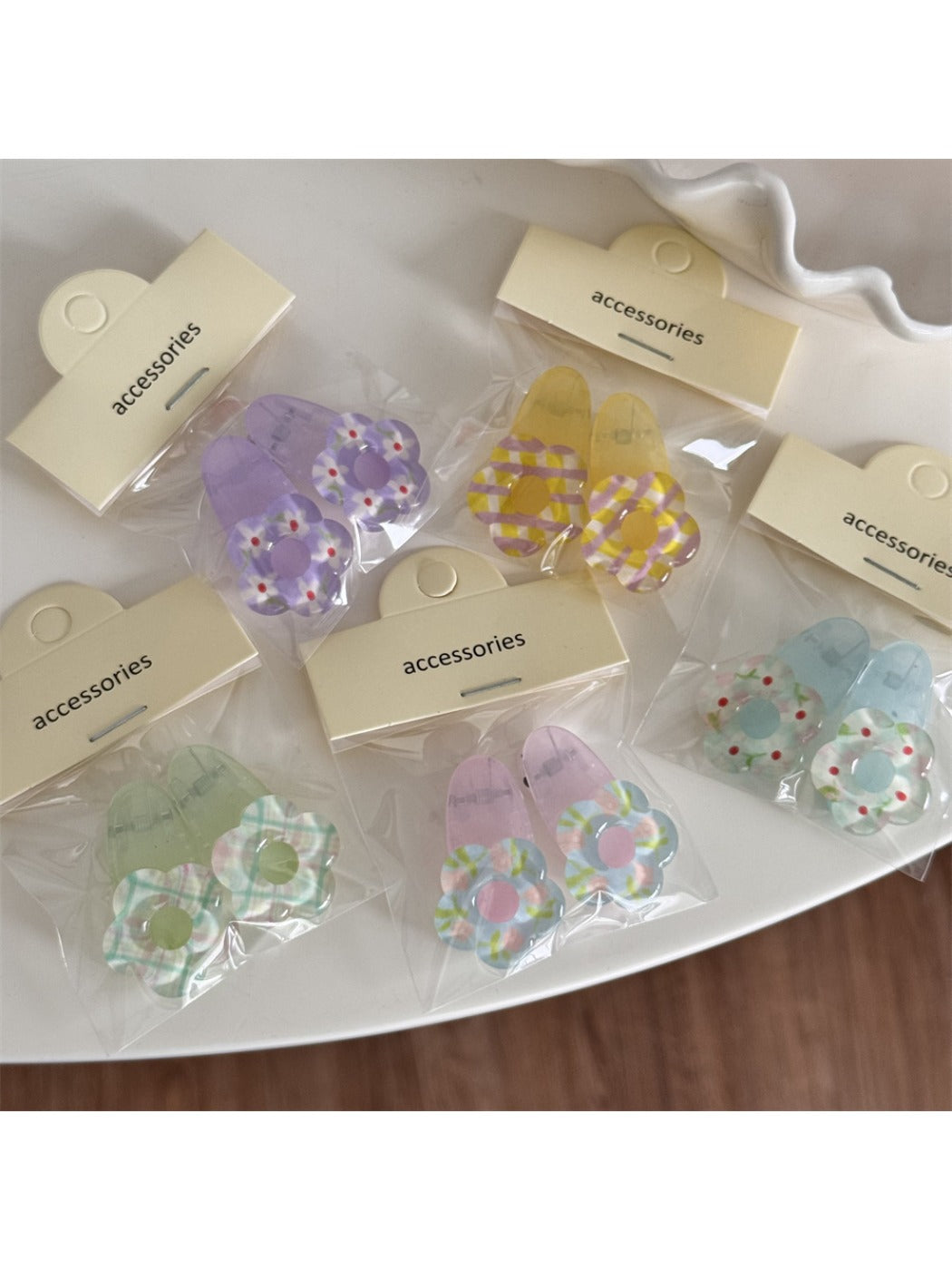 Beau - Adorable Flower Hair Clip Set
