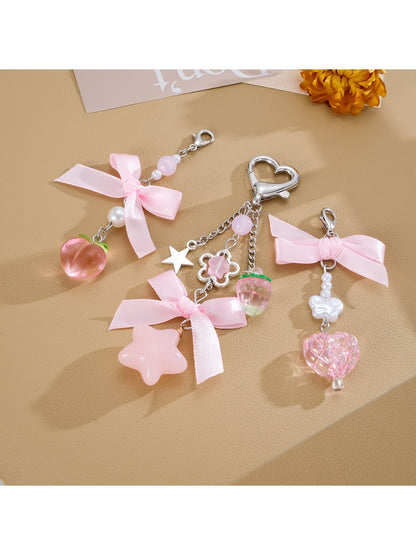 Keypus - Sweet Bow Charm Bag Hanging Decorative Keychain