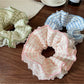 Gifty - Gingham Lace Trim Scrunchie