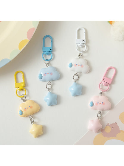 Keypus - Quirky Cloud Colorful Star Keychain