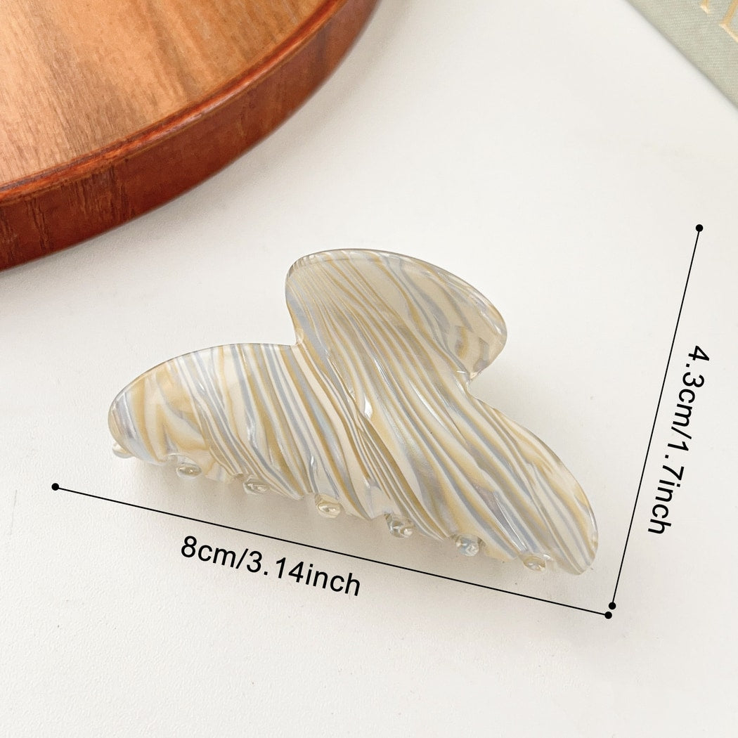 Beau - Elegant Style Marble Print Claw Clip