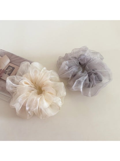 Gifty - Glowing Mesh Satin Scrunchie