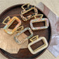 Beau - Square Hollow Acetate Alloy Claw Clip