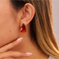 Earedge - Elegant Amber-Toned Earrings