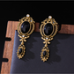 Earedge - Ornate Bow Detail Alloy Stud Earrings