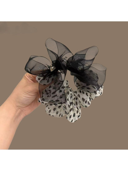 Gifty - Elegant Style Polka Dot Bow Scrunchie