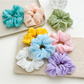 Gifty - Solid Color Chiffon Look Hair Scrunchie