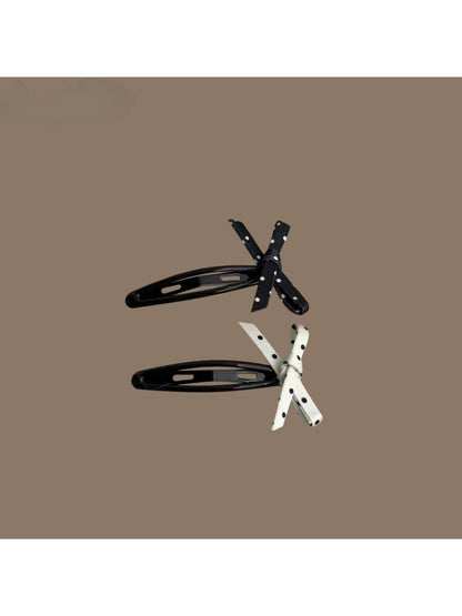 Beau - Minimalist Bow Barrette Front Hair Clip