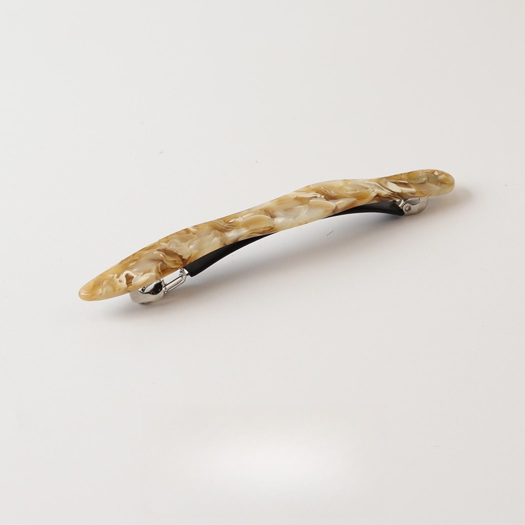 Beau - Elegant Marbled Print French Barrette