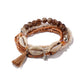 Lovra bohemian stackable bracelet with earthy tones and intricate beadwork