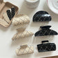 Beau - Elegant Checkered Acetate Hair Claw Clip