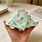 Beau - Bow Floral Rabbit Print Fabric Claw Clip