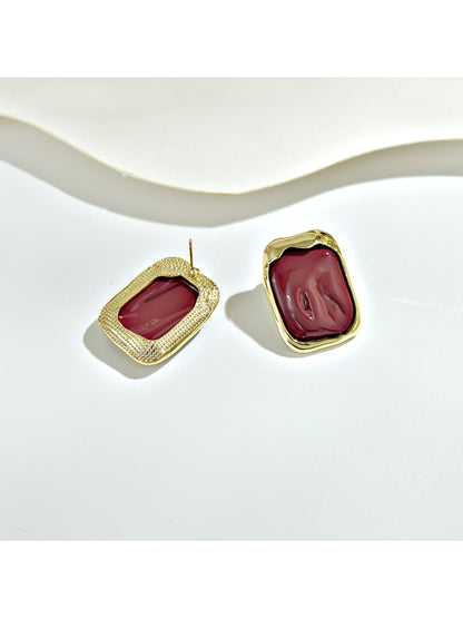 Earedge - Minimalist Geometric Square Earrings