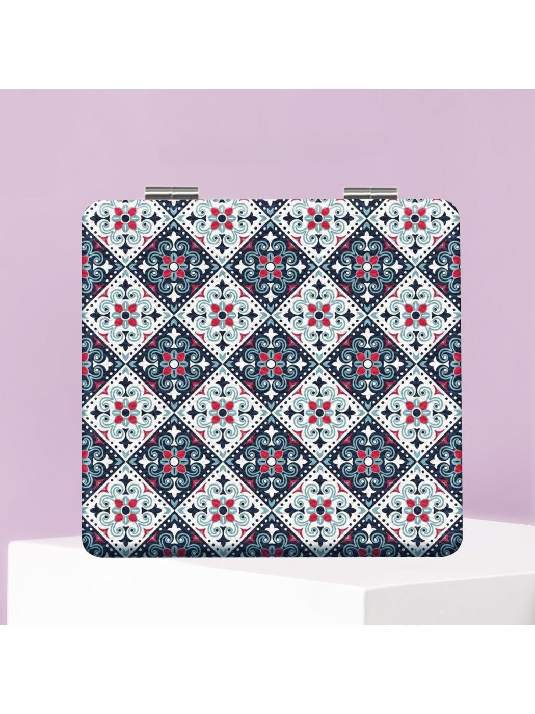 Mirroray - Vintage Plaid Square Compact Mirror