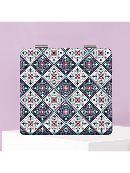 Mirroray - Vintage Plaid Square Compact Mirror