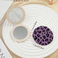 Mirroray - Pink and Purple Leopard Print Compact Mirror
