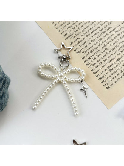 Keypus - Beaded Bow Star Detail Decorative Keychain