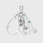 Keypus - Muted Ocean Motif Beaded Keychain