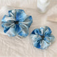 Gifty - Round Blue Gradient Polyester Hair Tie Scrunchie