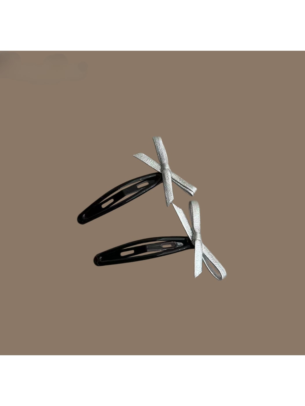 Beau - Minimalist Bow Barrette Front Hair Clip