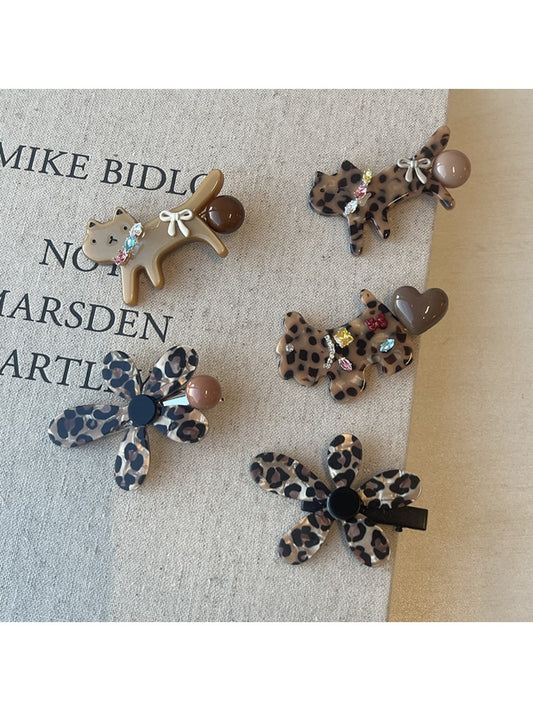 Beau - Stylish Leopard Print Hair Clip
