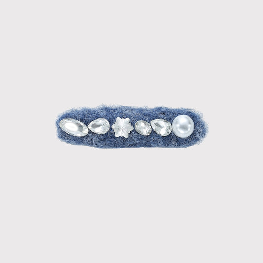 Beau - Sky Blue Cute Plush Side Barrette