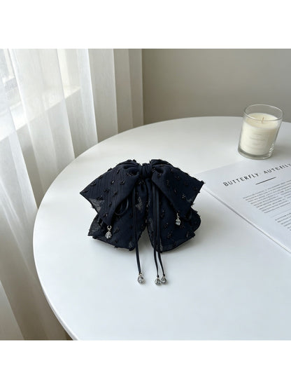 Beau - Layered Bow Ribbon Fashion Ponytail Claw Clip