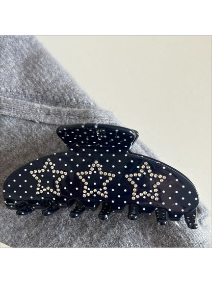Beau - Star Polka Dot Pattern Hair Clip