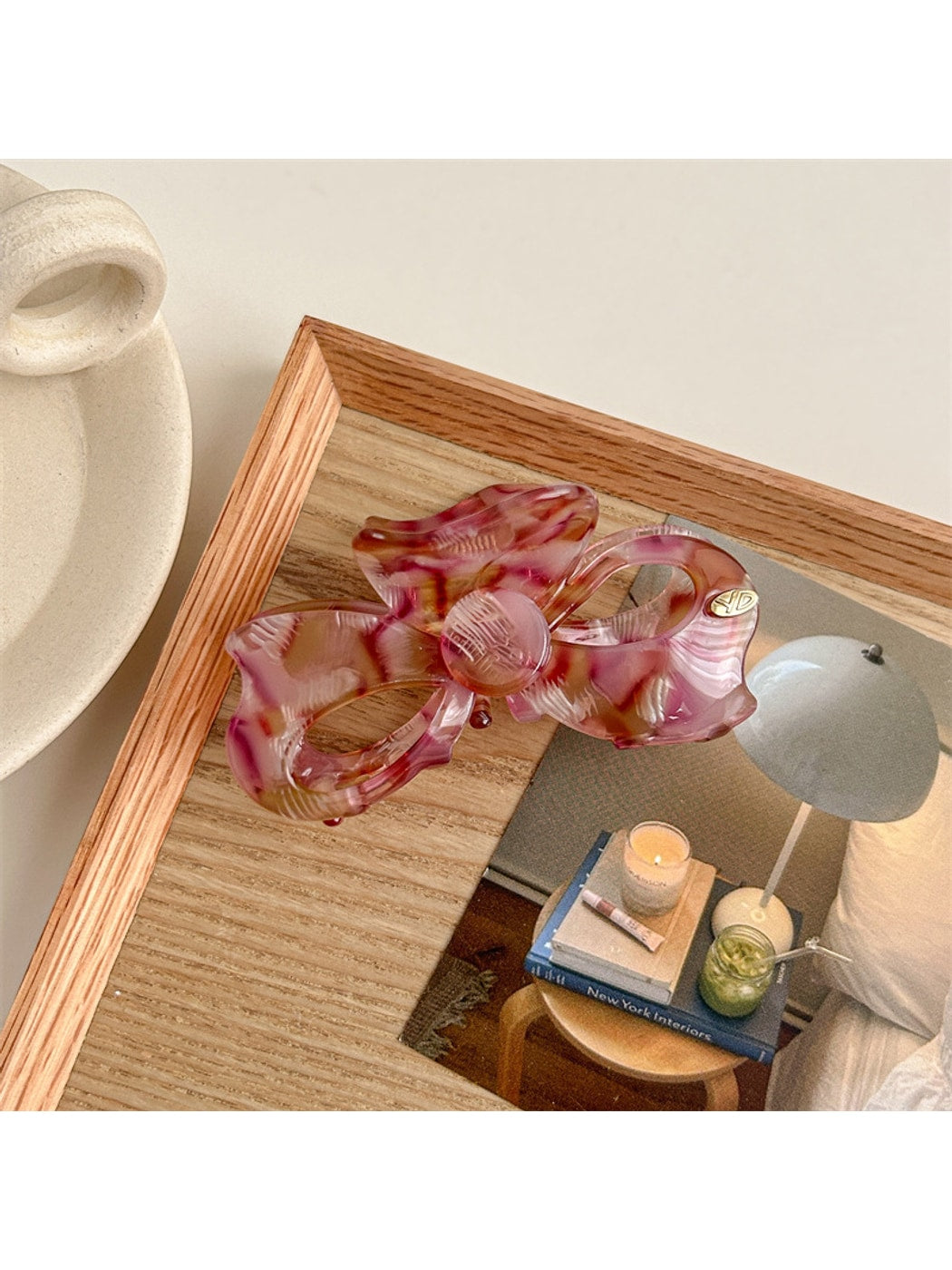 Beau - Sweet Style Bow Design Acetate Claw Clip
