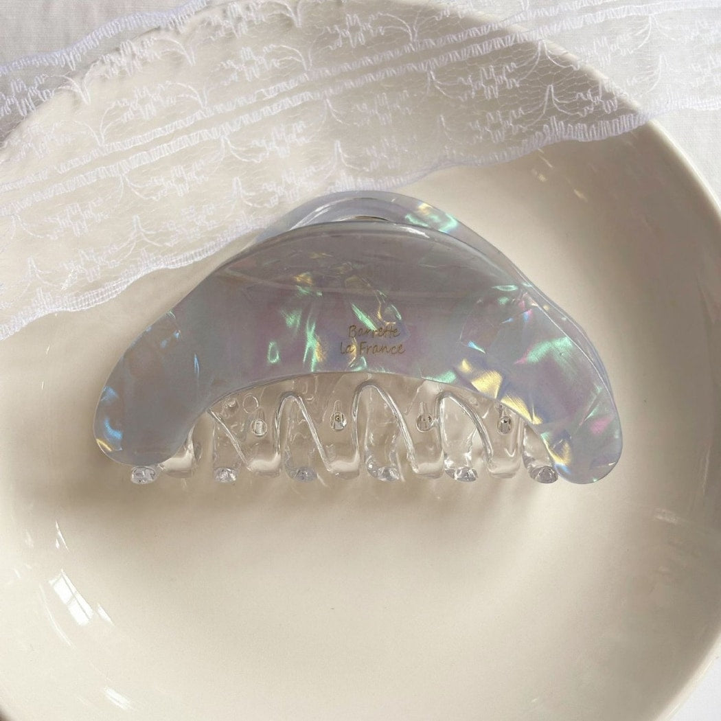 Beau - Curved Geometric Acetate Fiber Claw Clip