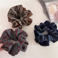 Gifty - Stylish Knitted Stripe Patchwork Scrunchies